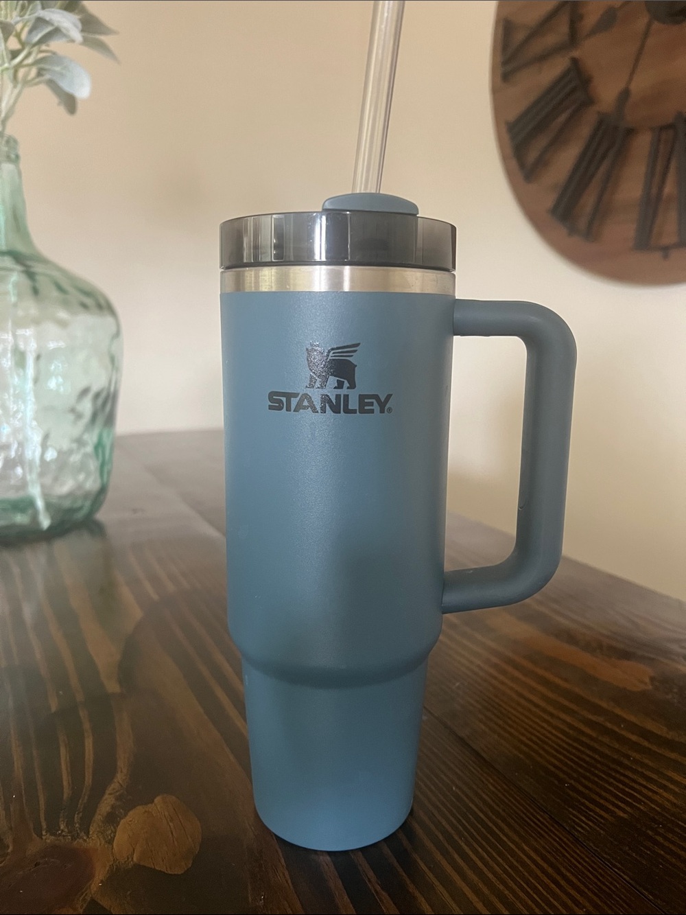 Stanley Matte Slate Blue Insulated Travel Mug with Handle